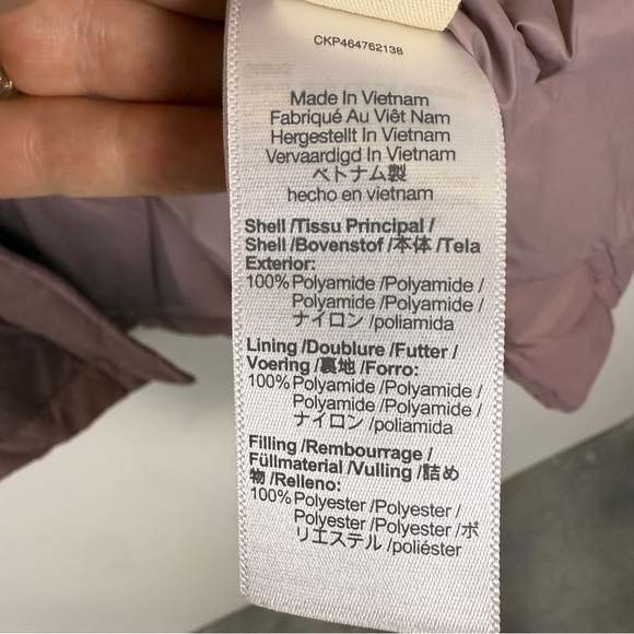 Madewell Quilted Airpuff Shirt Jacket PrimaLoft Mauve Pink Size L Women’s Cozy - Picture 9 of 10